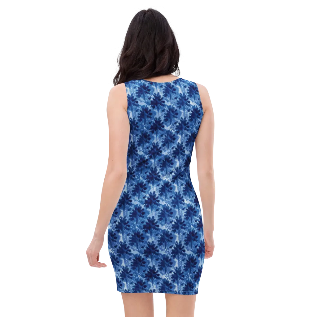 Indigo Meadow on Bodycon Dress — Back