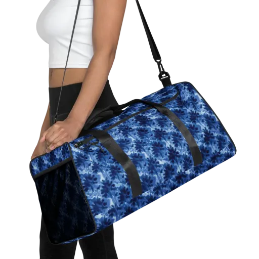 Indigo Meadow on a Duffle Bag