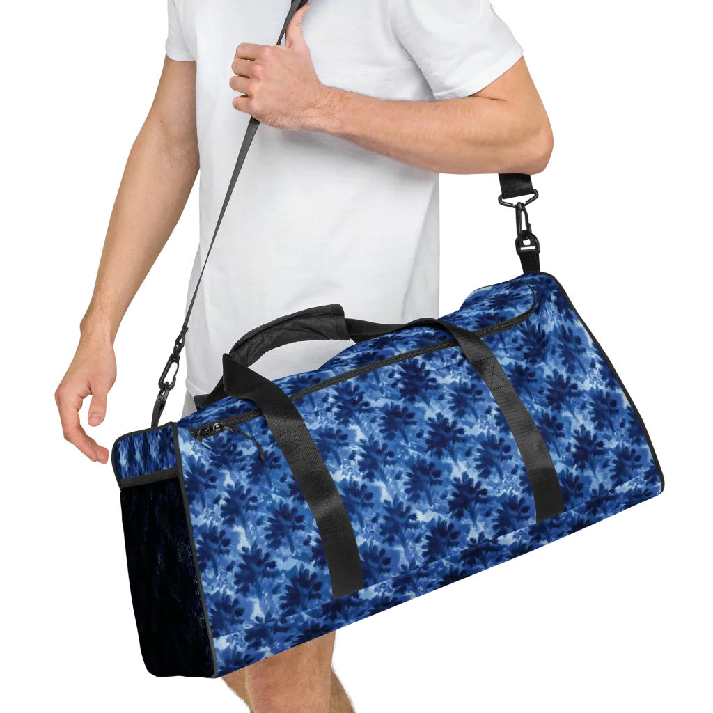 Indigo Meadow on Duffle Bag — Right Front
