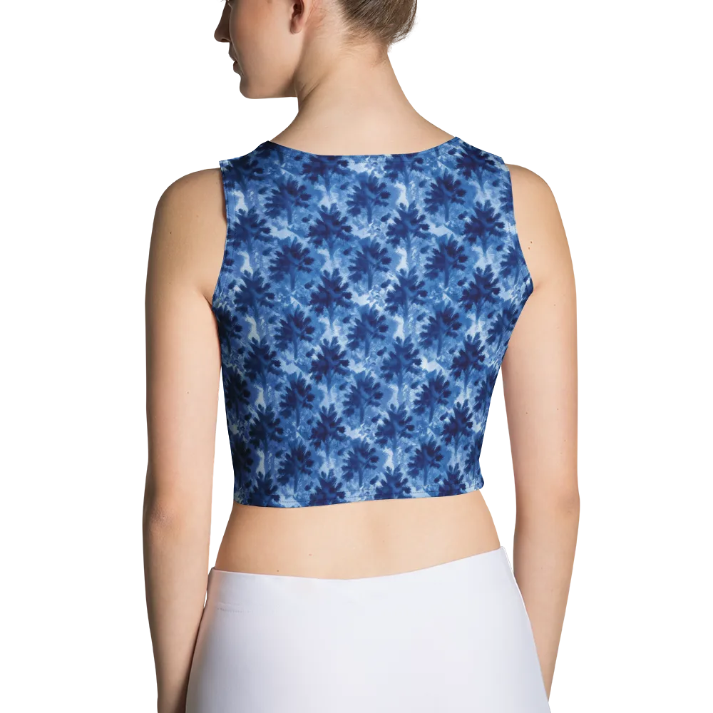 Indigo Meadow on Crop Top — Back