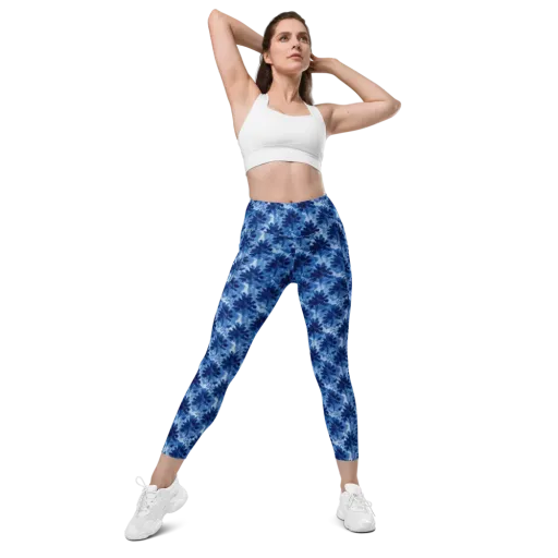 Indigo Meadow on a Leggings with Pockets