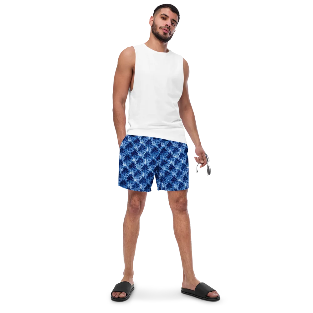 Indigo Meadow on Swim Trunks — Front