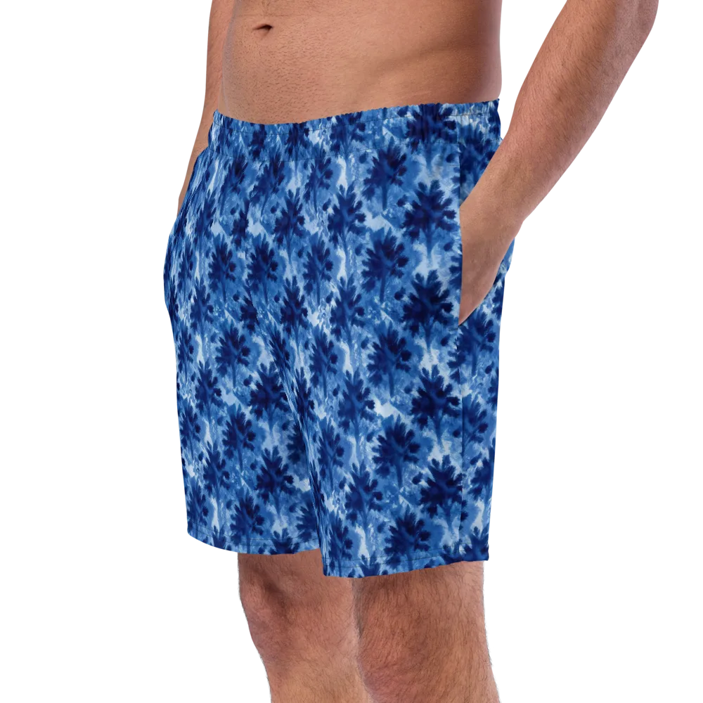 Indigo Meadow on Swim Trunks — Left Front