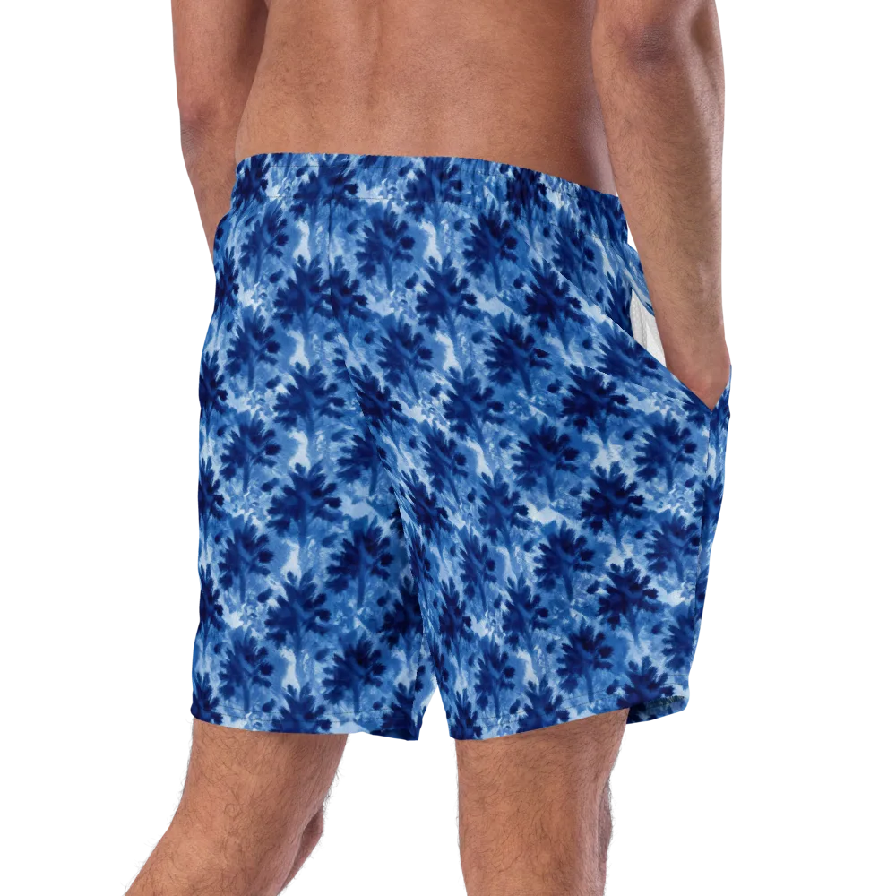 Indigo Meadow on Swim Trunks — Right Back