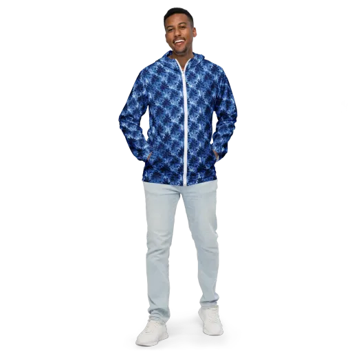 Indigo Meadow on a Men's Windbreaker