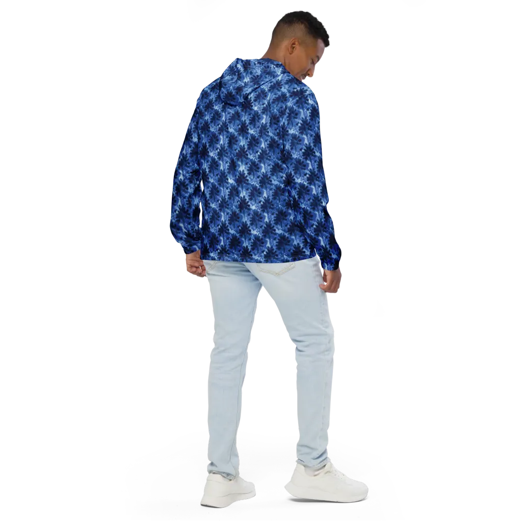 Indigo Meadow on Men's Windbreaker — Back