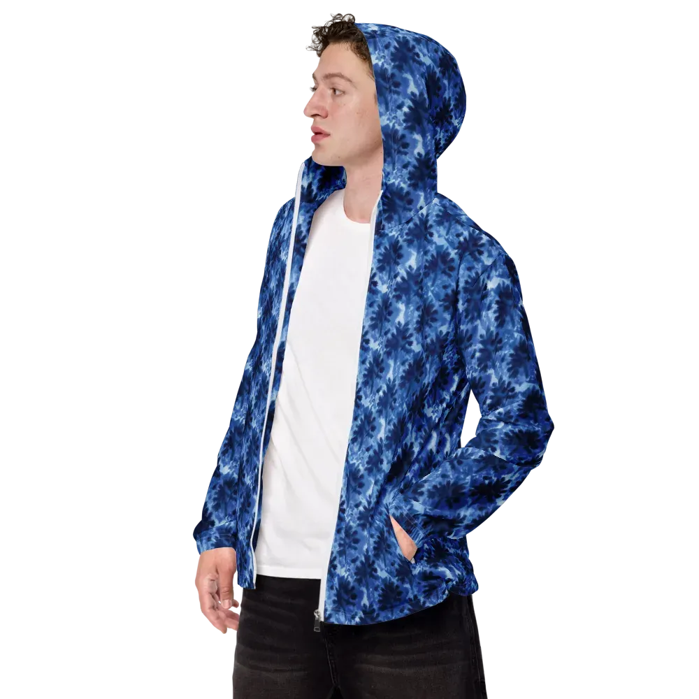 Indigo Meadow on Men's Windbreaker — Left Front