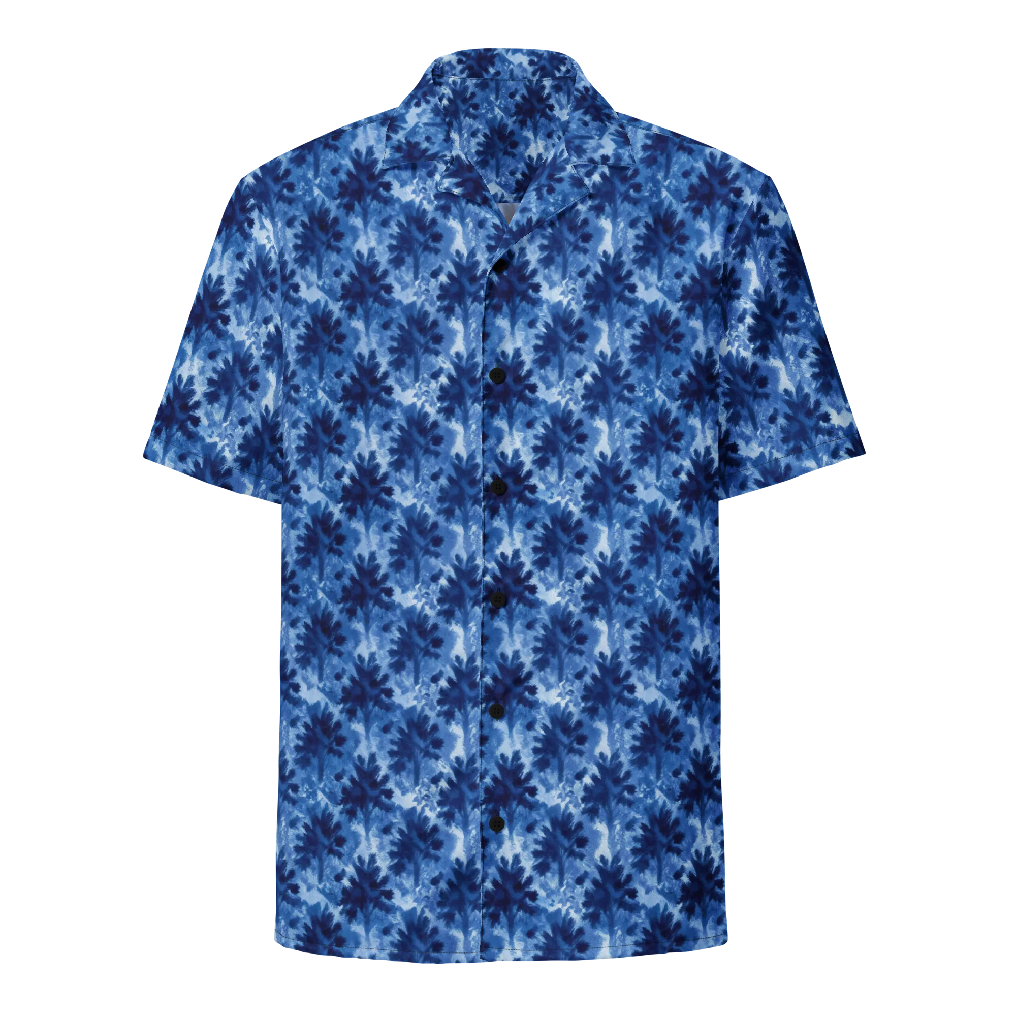 Indigo Meadow on Button Shirt — Front