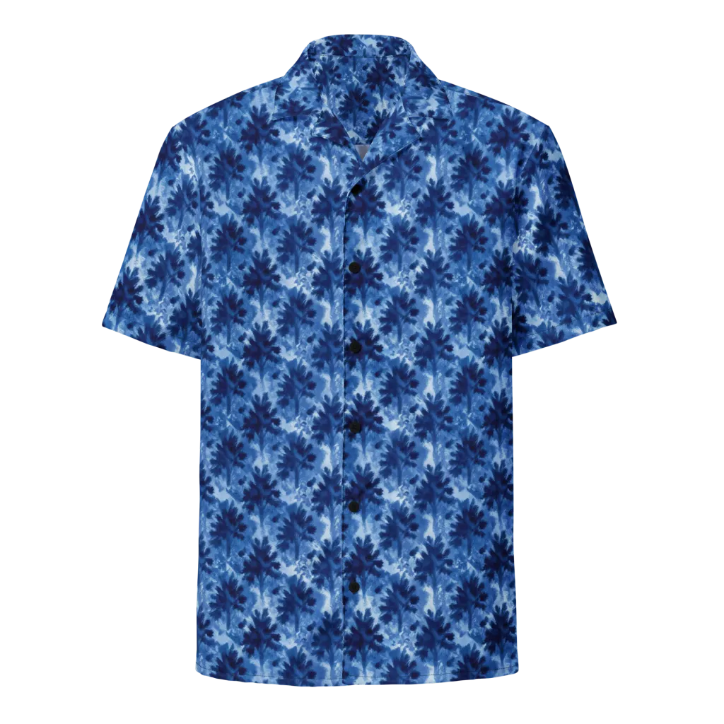Indigo Meadow on Button Shirt — Front
