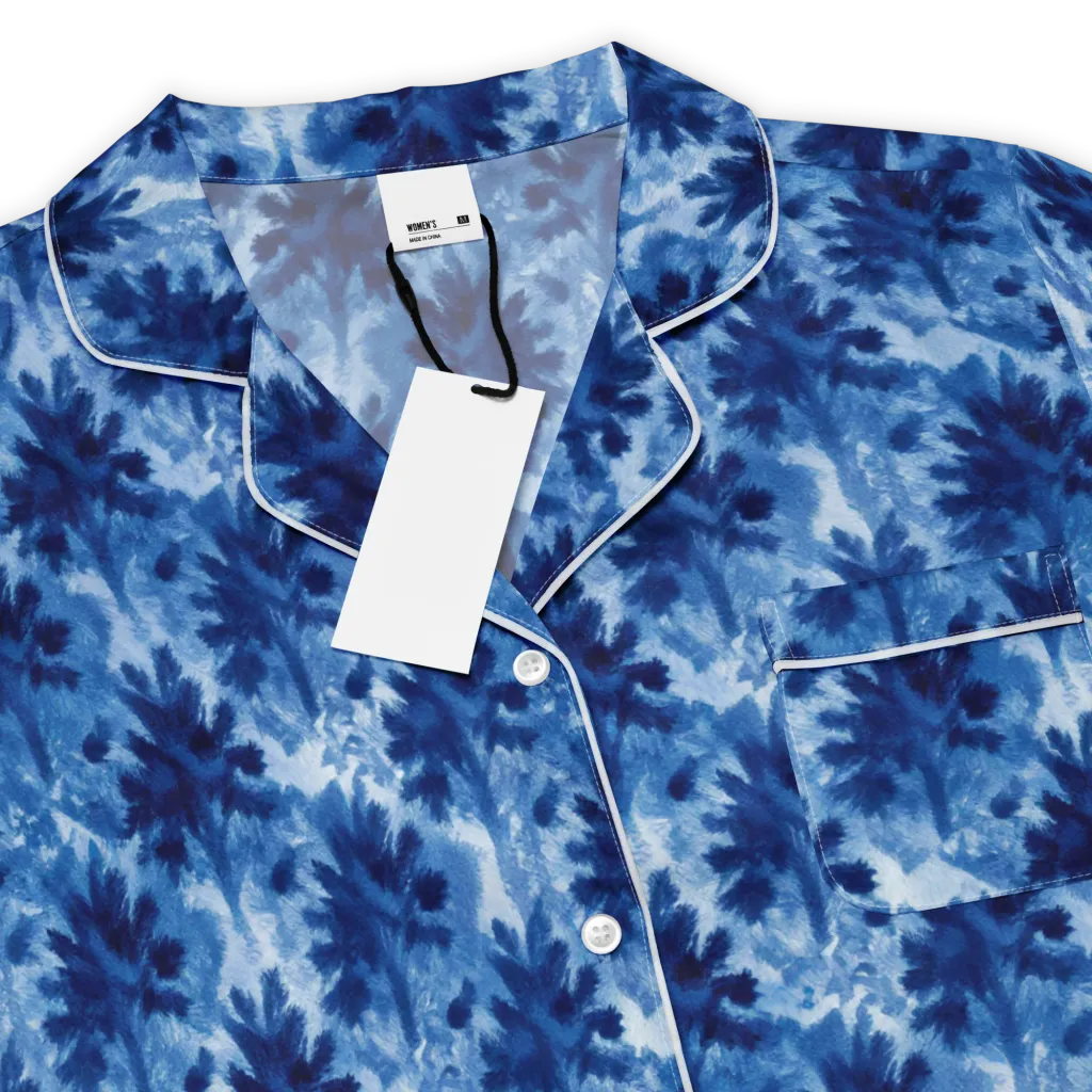 Indigo Meadow on Women's Short Sleeve Pajama Top — Product details