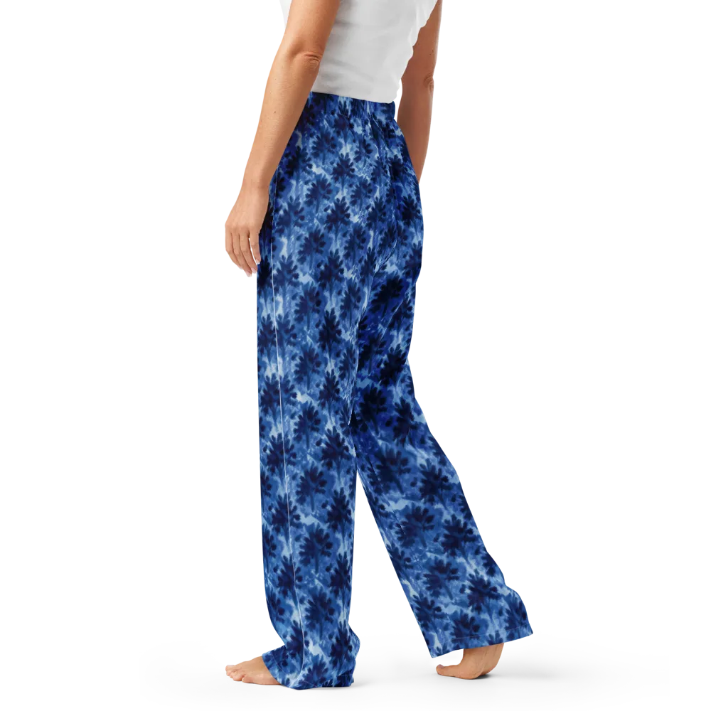 Indigo Meadow on Women's Pajama Pants — Left