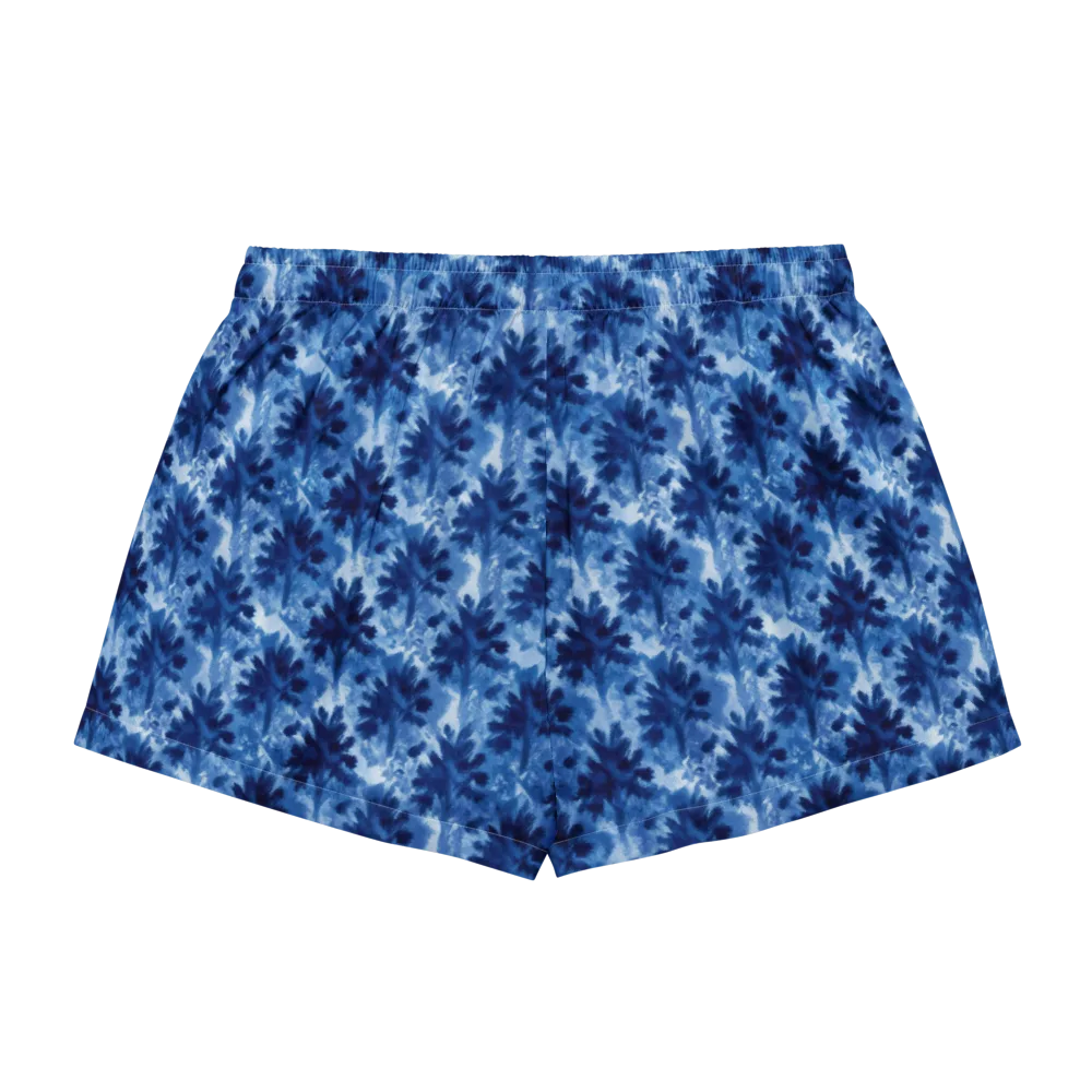 Indigo Meadow on Women's Pajama Shorts — Back