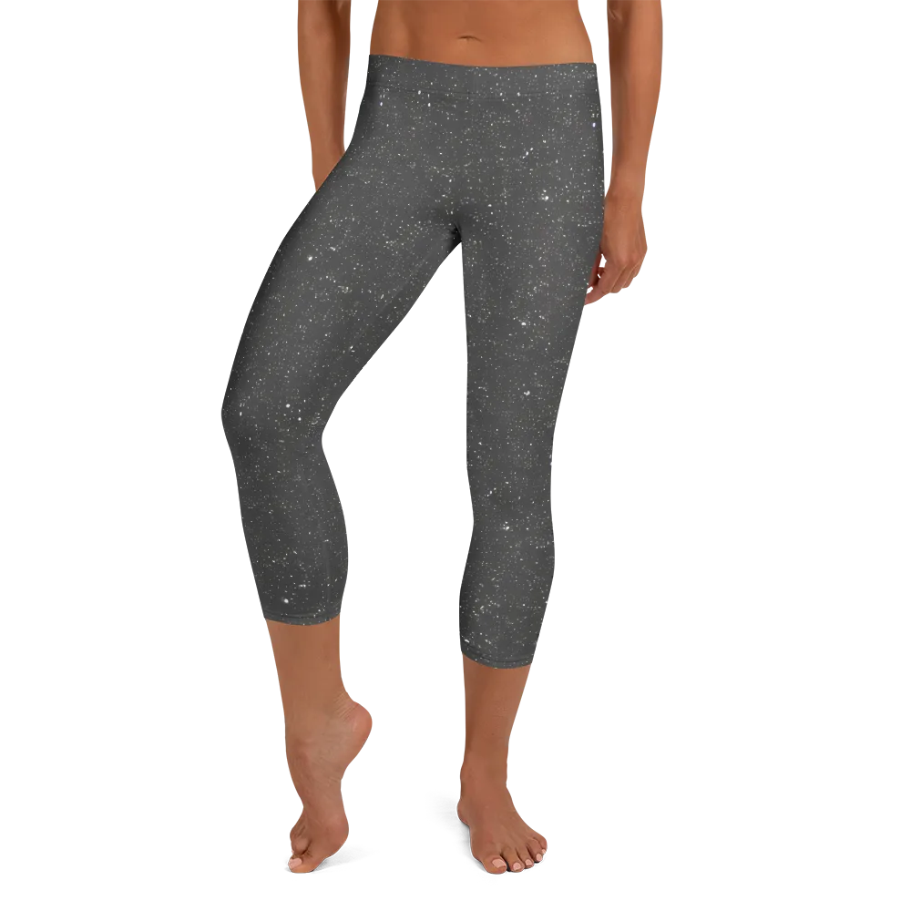 Stardust Slate on Capri Leggings — Front