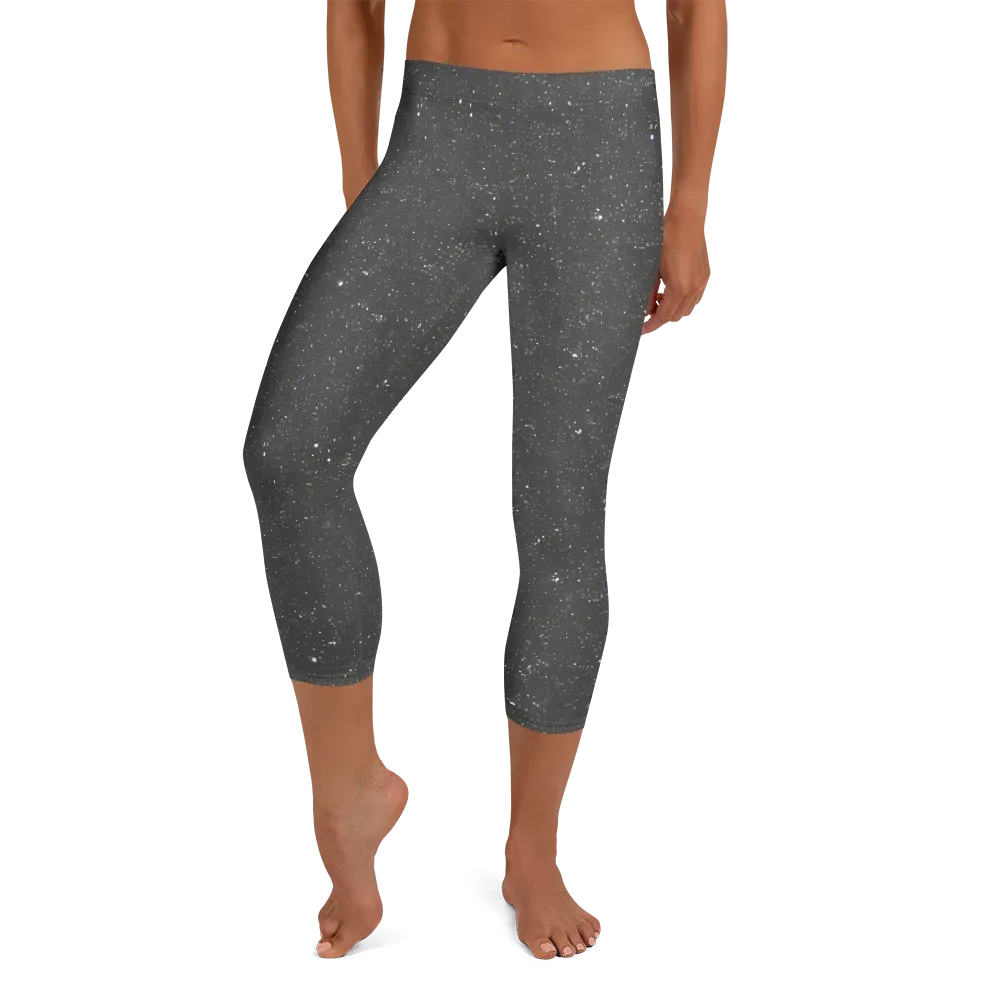 Stardust Slate on Capri Leggings — Front