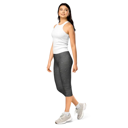 Stardust Slate on a Capri Leggings