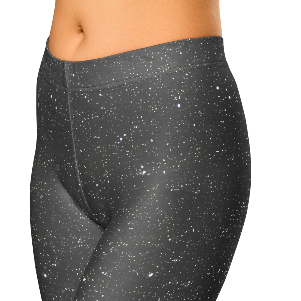 Stardust Slate on Capri Leggings — Zoomed-in
