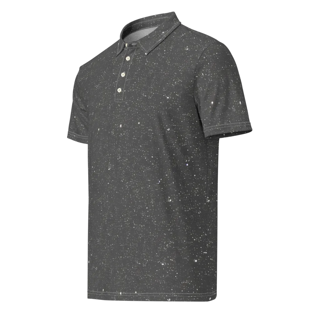 Stardust Slate on Men's Slim Fit Polo Shirt — Left Front