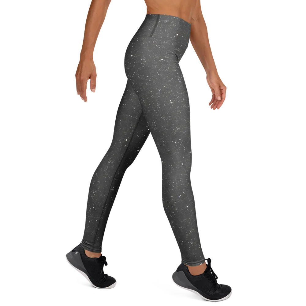 Stardust Slate on Yoga Leggings — Right