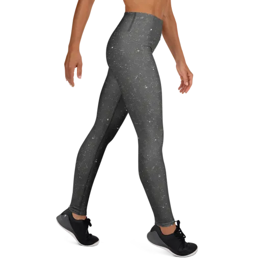 Stardust Slate on a Yoga Leggings