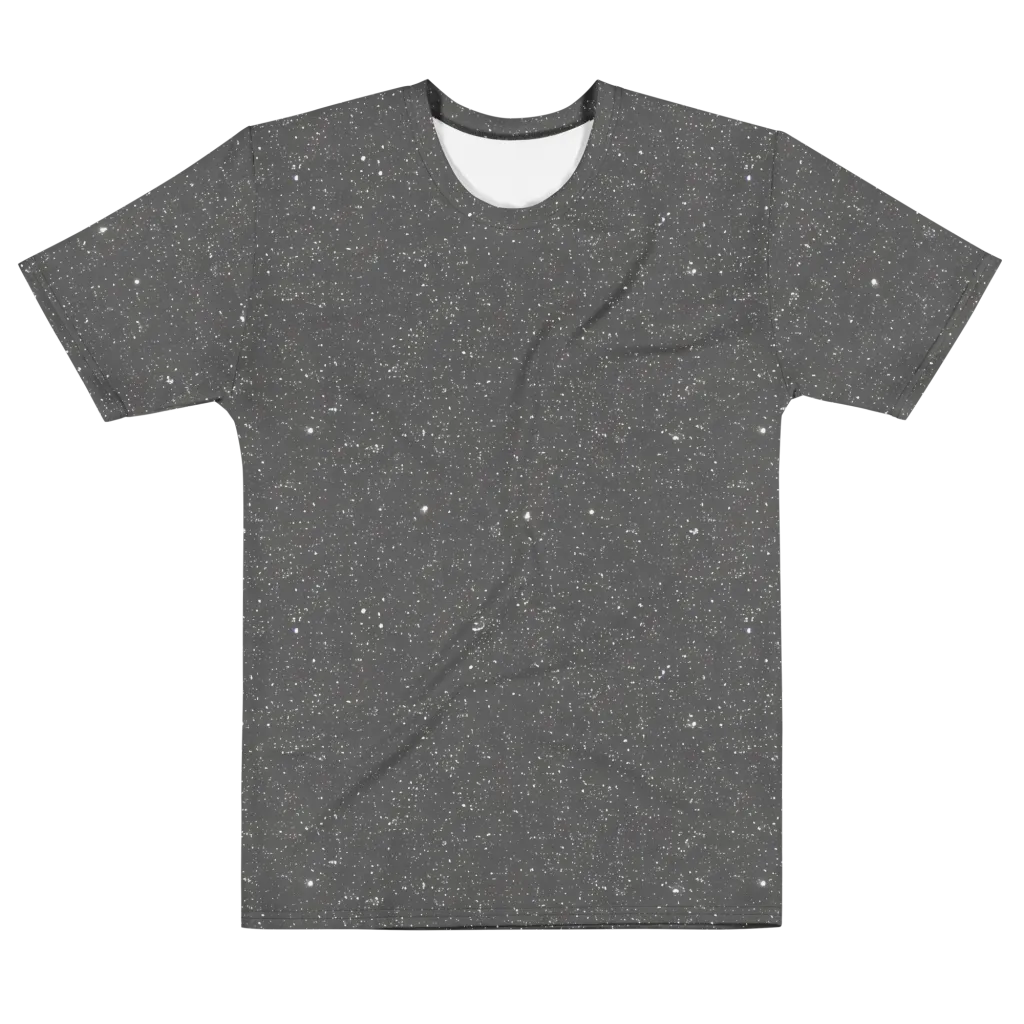 Stardust Slate on Men's Cotton Crew Neck T-Shirt — Front