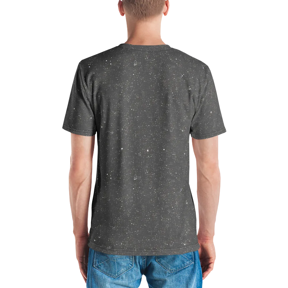 Stardust Slate on Men's Crew Neck T-Shirt — Back