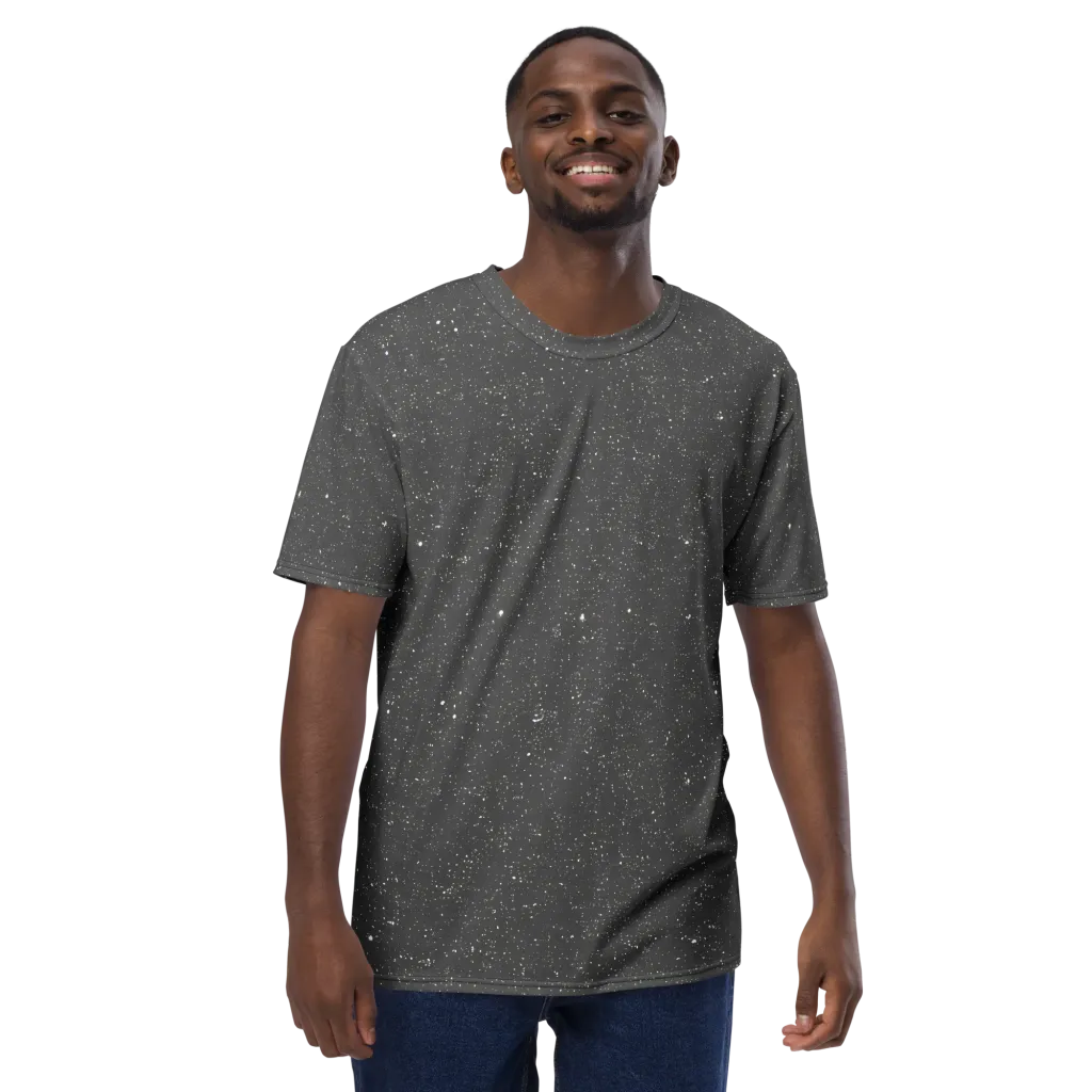 Stardust Slate on Men's Crew Neck T-Shirt — Front