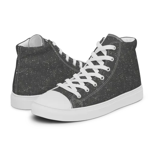 Stardust Slate on a Men's High Top Canvas Shoes