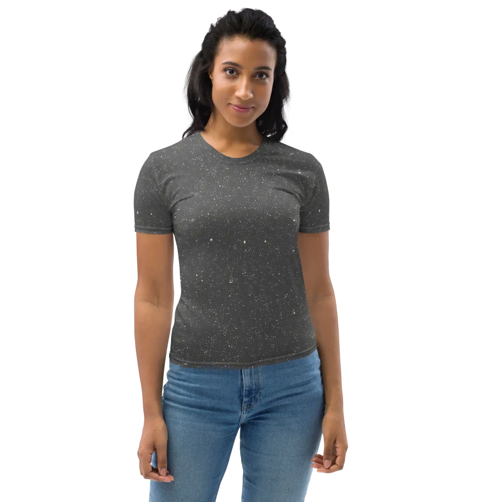 Stardust Slate on Women's Crew Neck T-Shirt — Front
