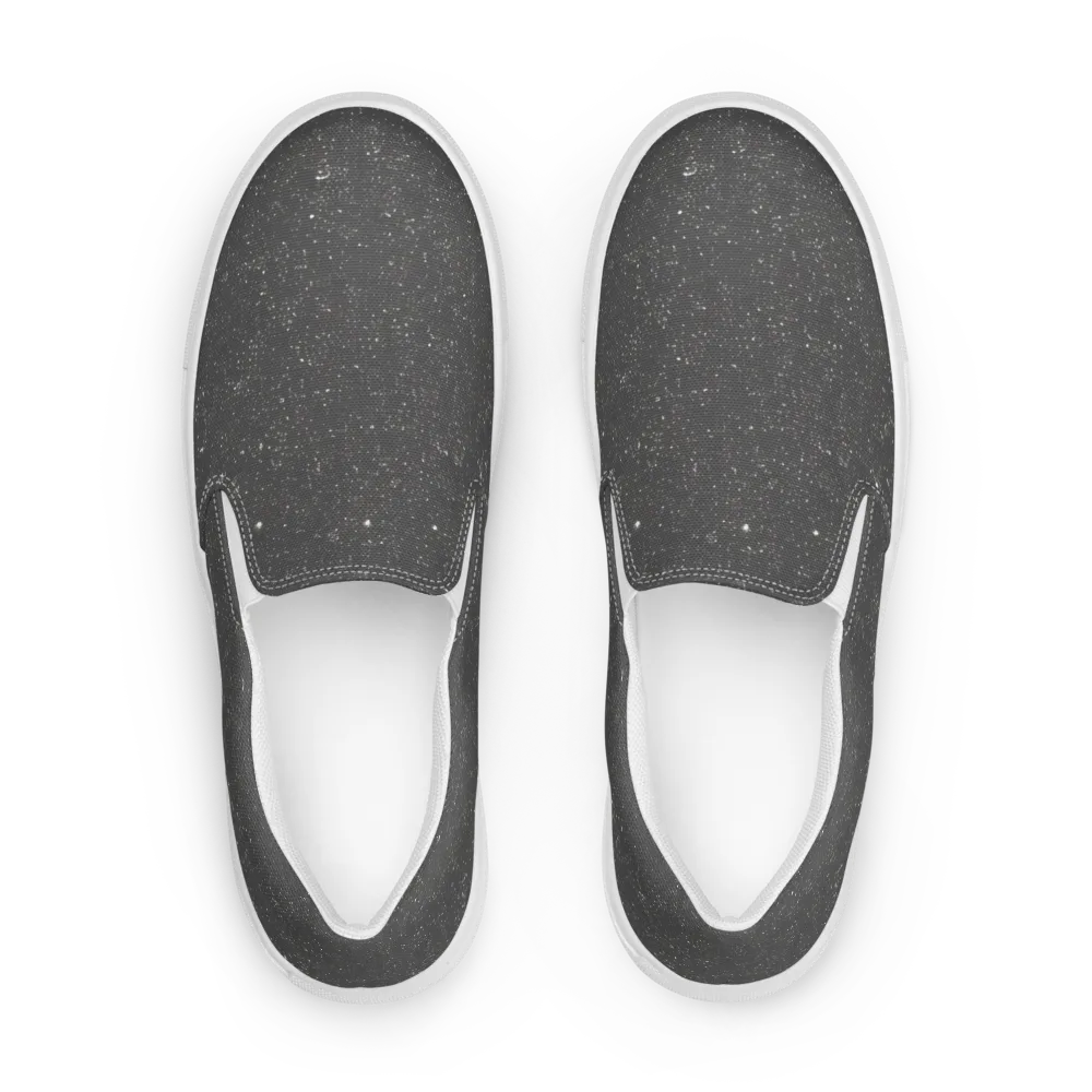Stardust Slate on Men's Slip-On Canvas Shoes — Front