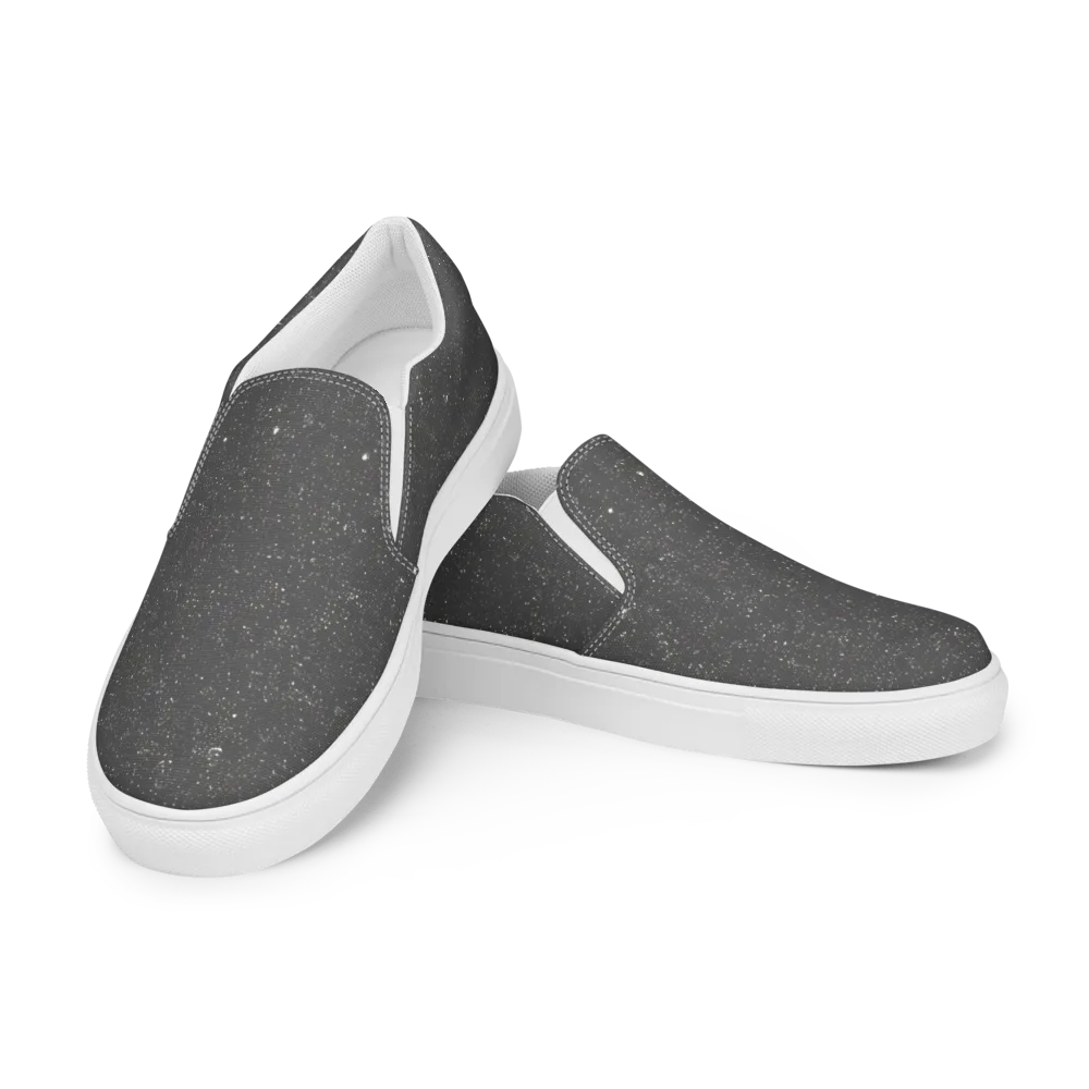 Stardust Slate on Men's Slip-On Canvas Shoes — Left Front