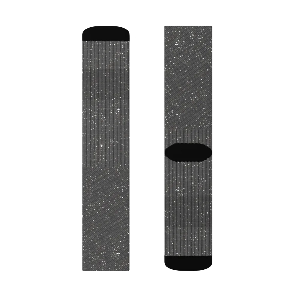 Stardust Slate on Socks — Left Sock