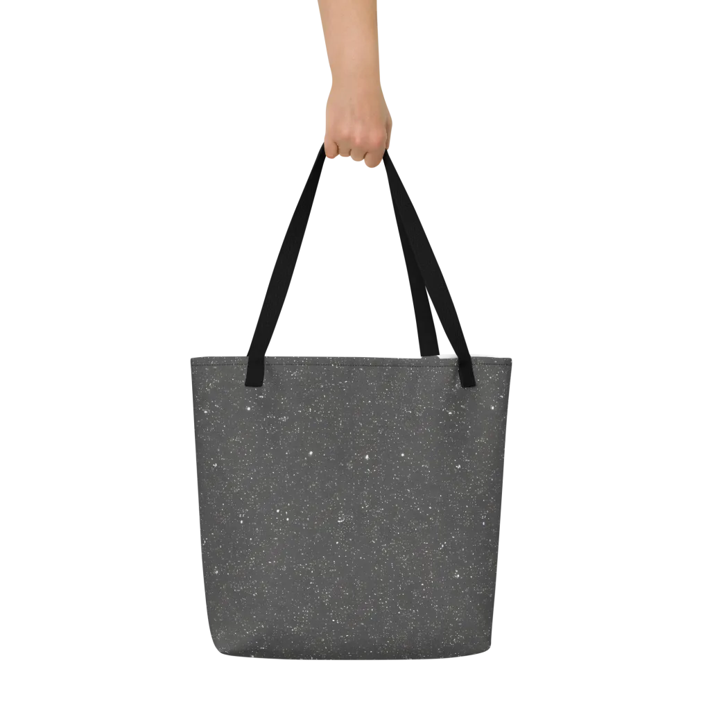 Stardust Slate on Large Tote Bag W/ Pocket — Front
