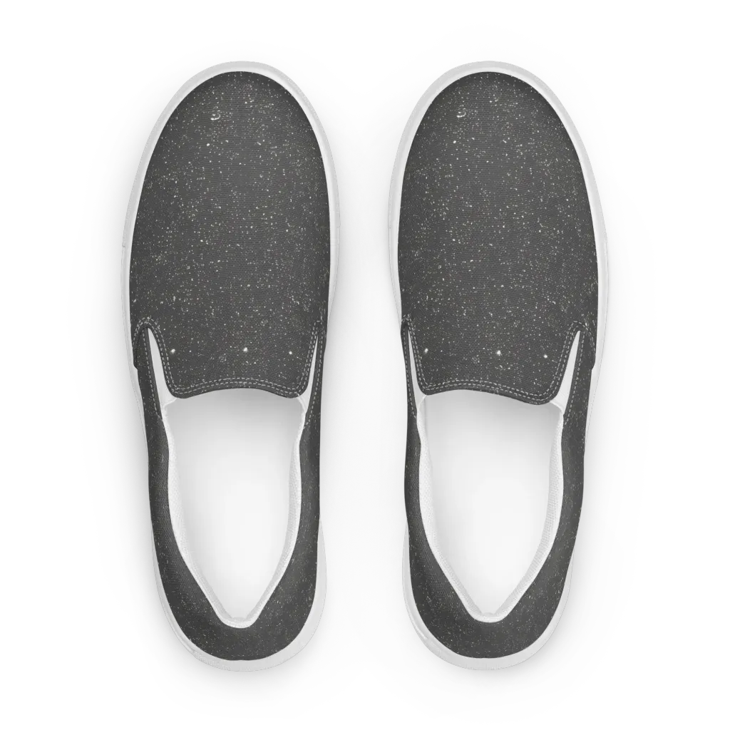Stardust Slate on Women's Slip-On Canvas Shoes — Front