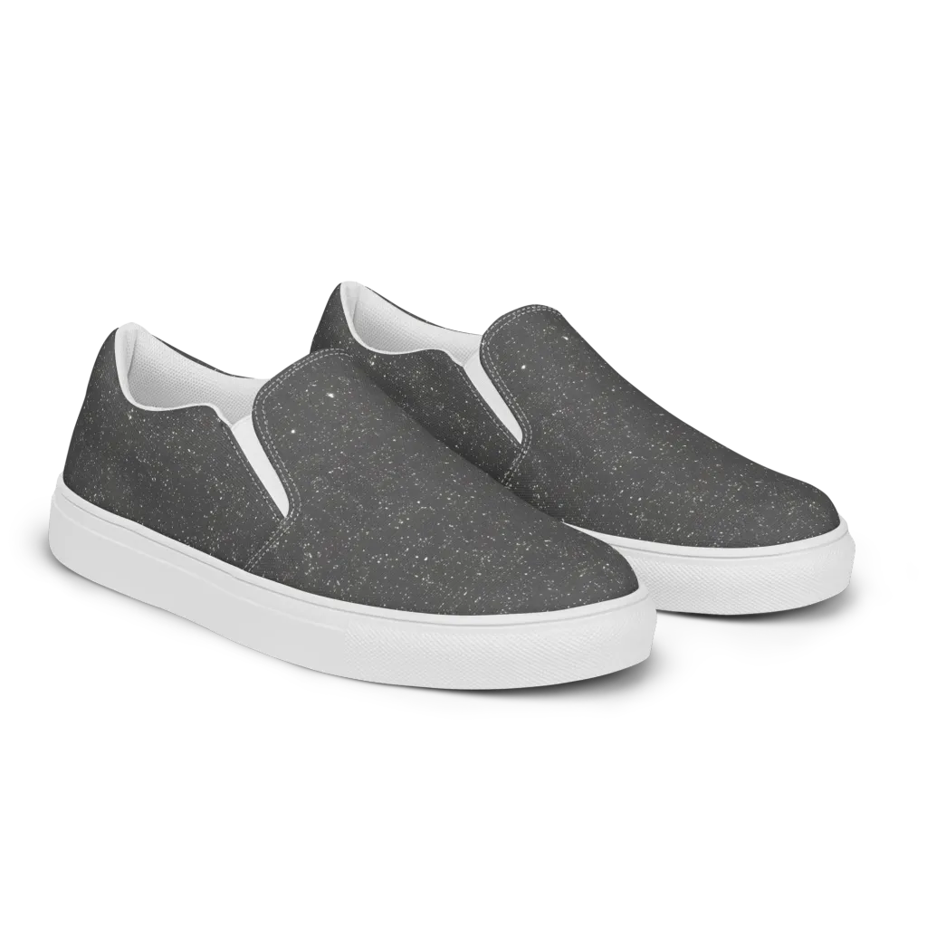 Stardust Slate on Women's Slip-On Canvas Shoes — Right Front