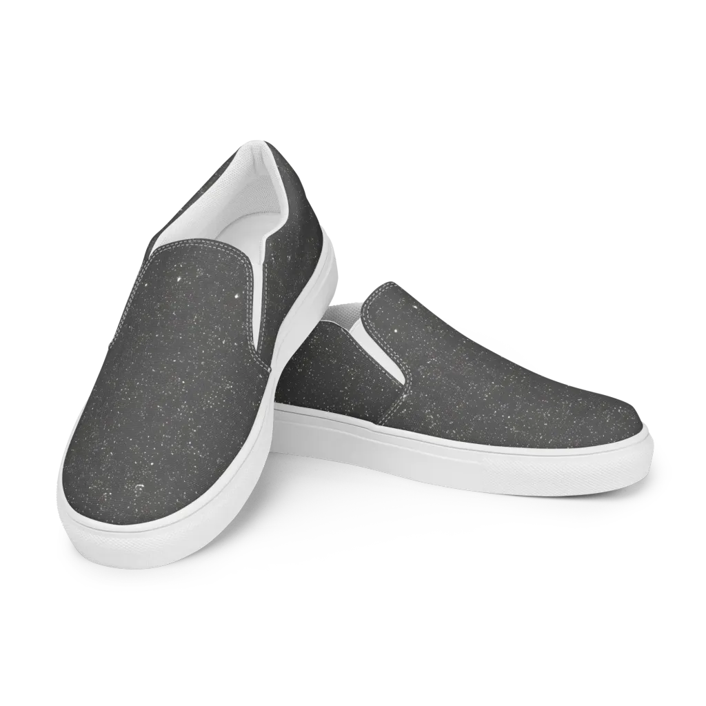 Stardust Slate on Women's Slip-On Canvas Shoes — Left Front