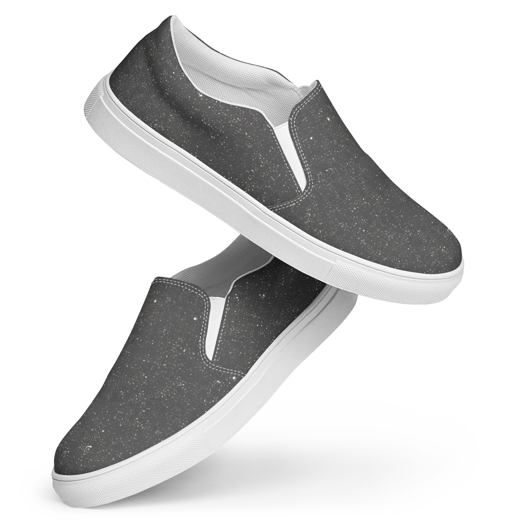Stardust Slate on Women's Slip-On Canvas Shoes — Front