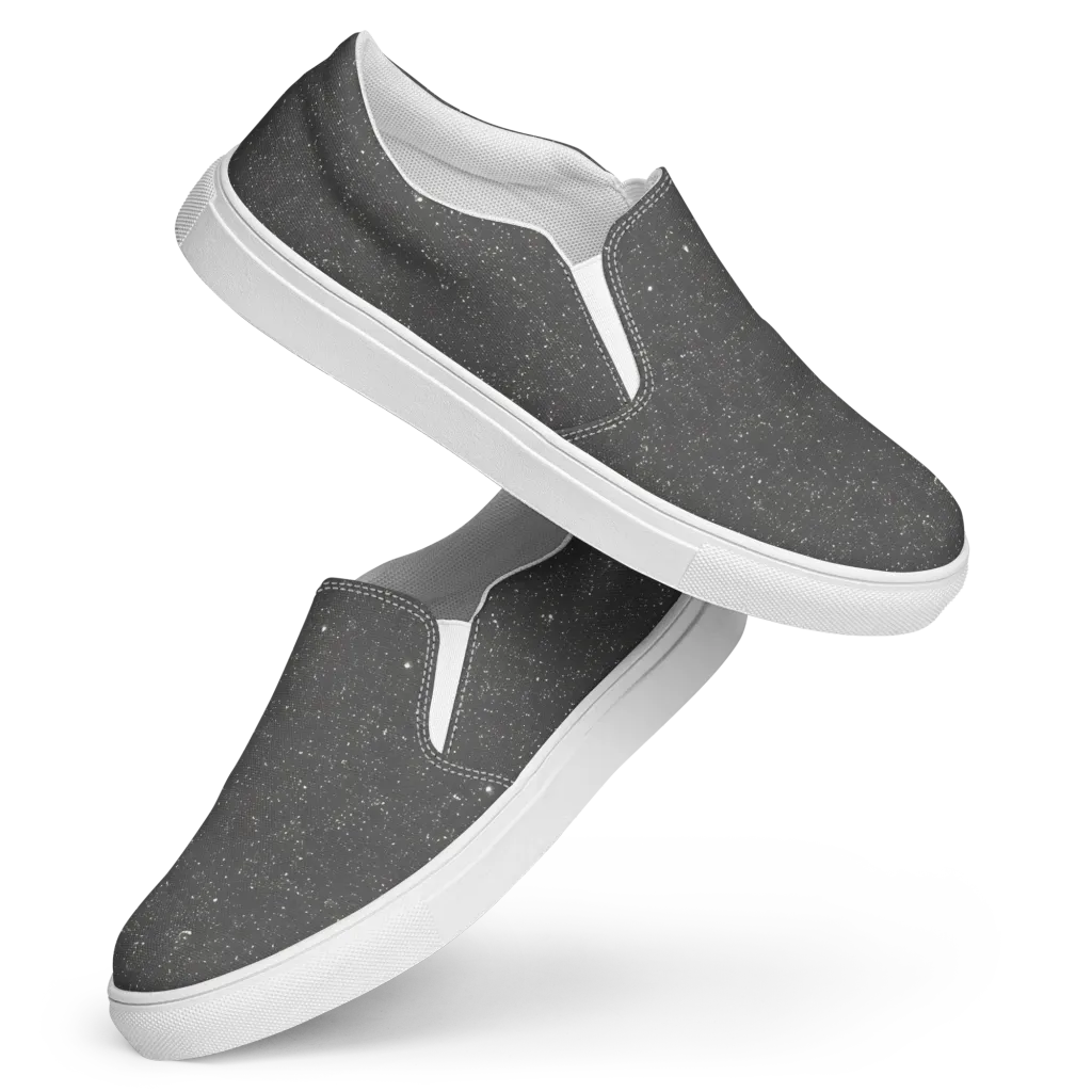 Stardust Slate on Women's Slip-On Canvas Shoes — Front