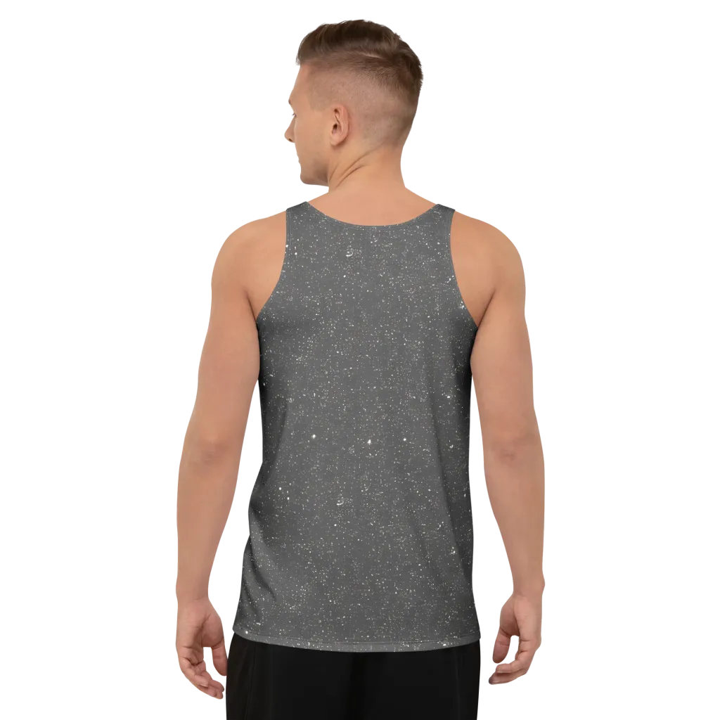 Stardust Slate on Men's Tank Top — Back