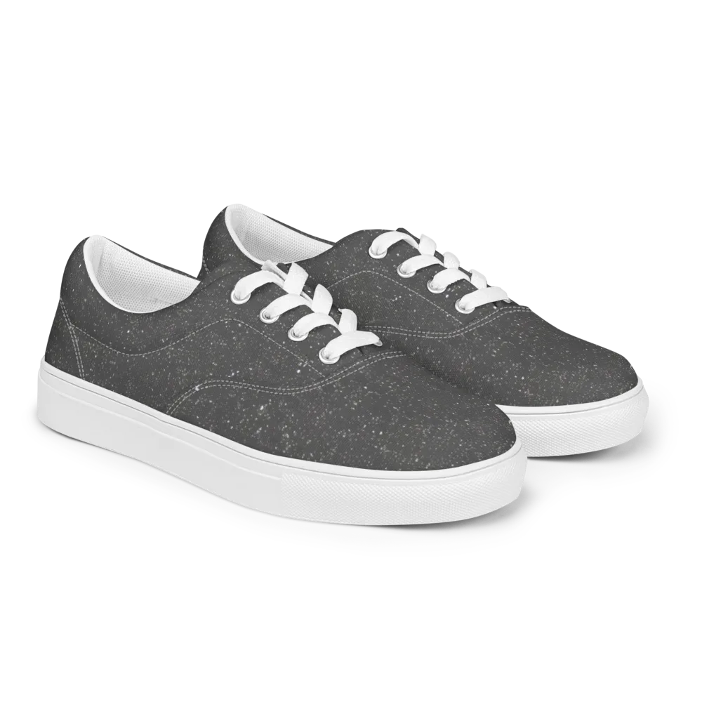 Stardust Slate on Men's Lace-Up Canvas Shoes — Right Front