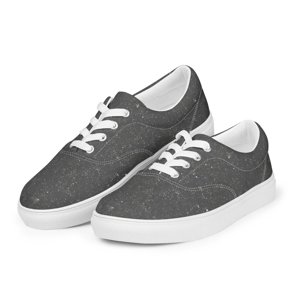 Stardust Slate on Men's Lace-Up Canvas Shoes — Left Front