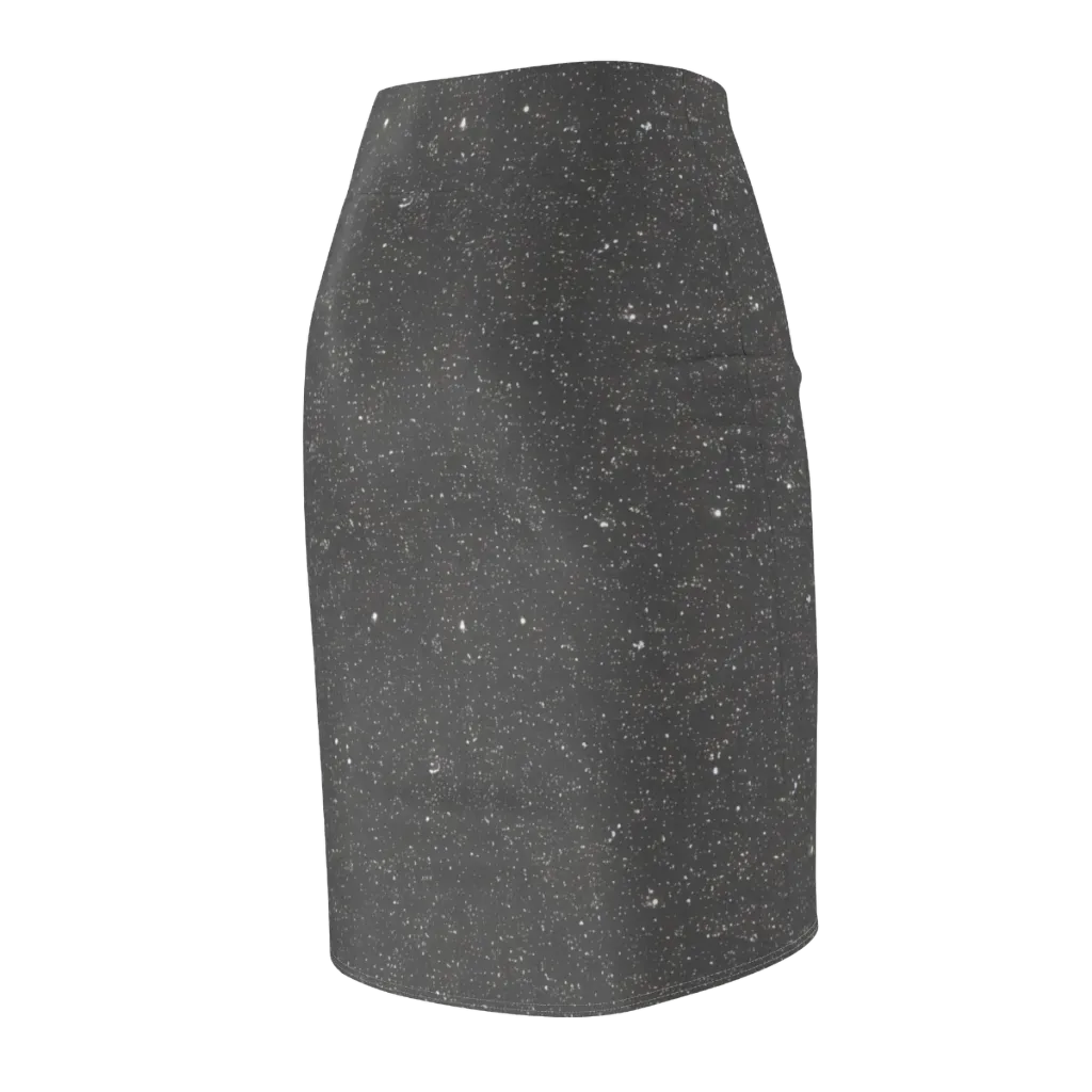 Stardust Slate on Pencil Skirt — Back Side