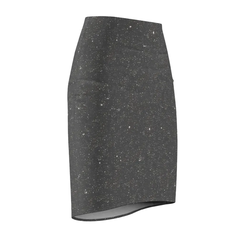 Stardust Slate on Pencil Skirt — Front Side