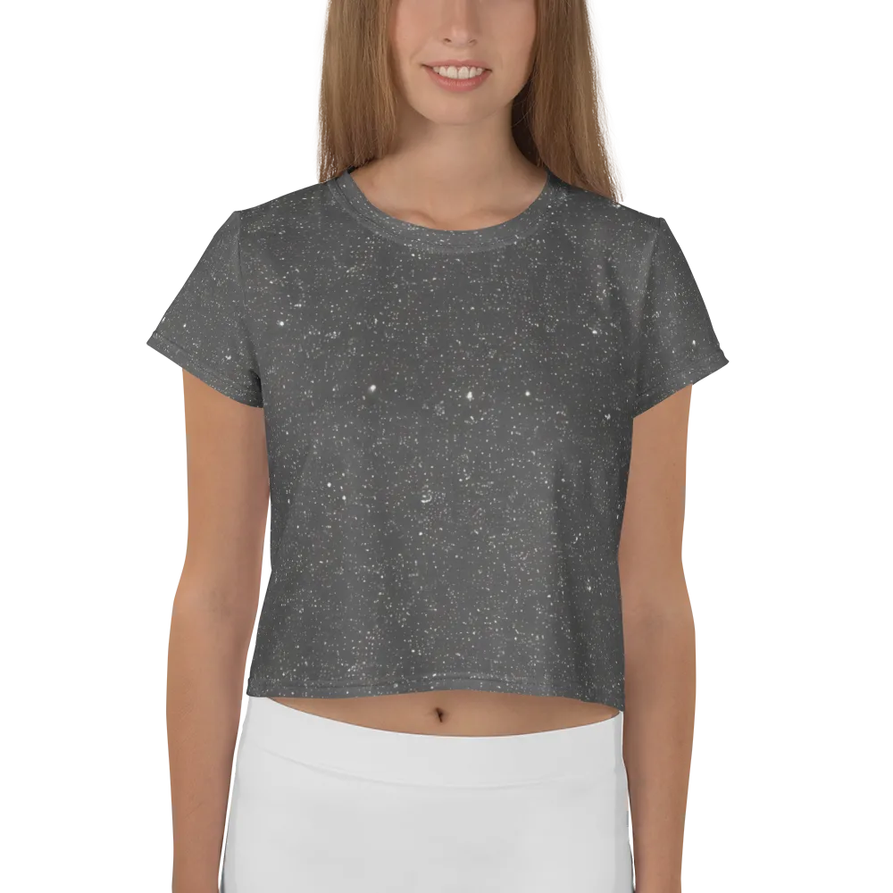 Stardust Slate on Crop Tee — Front