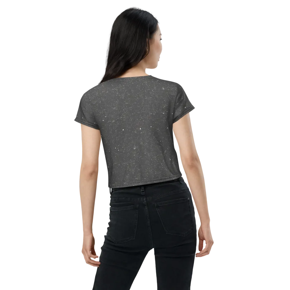 Stardust Slate on Crop Tee — Back