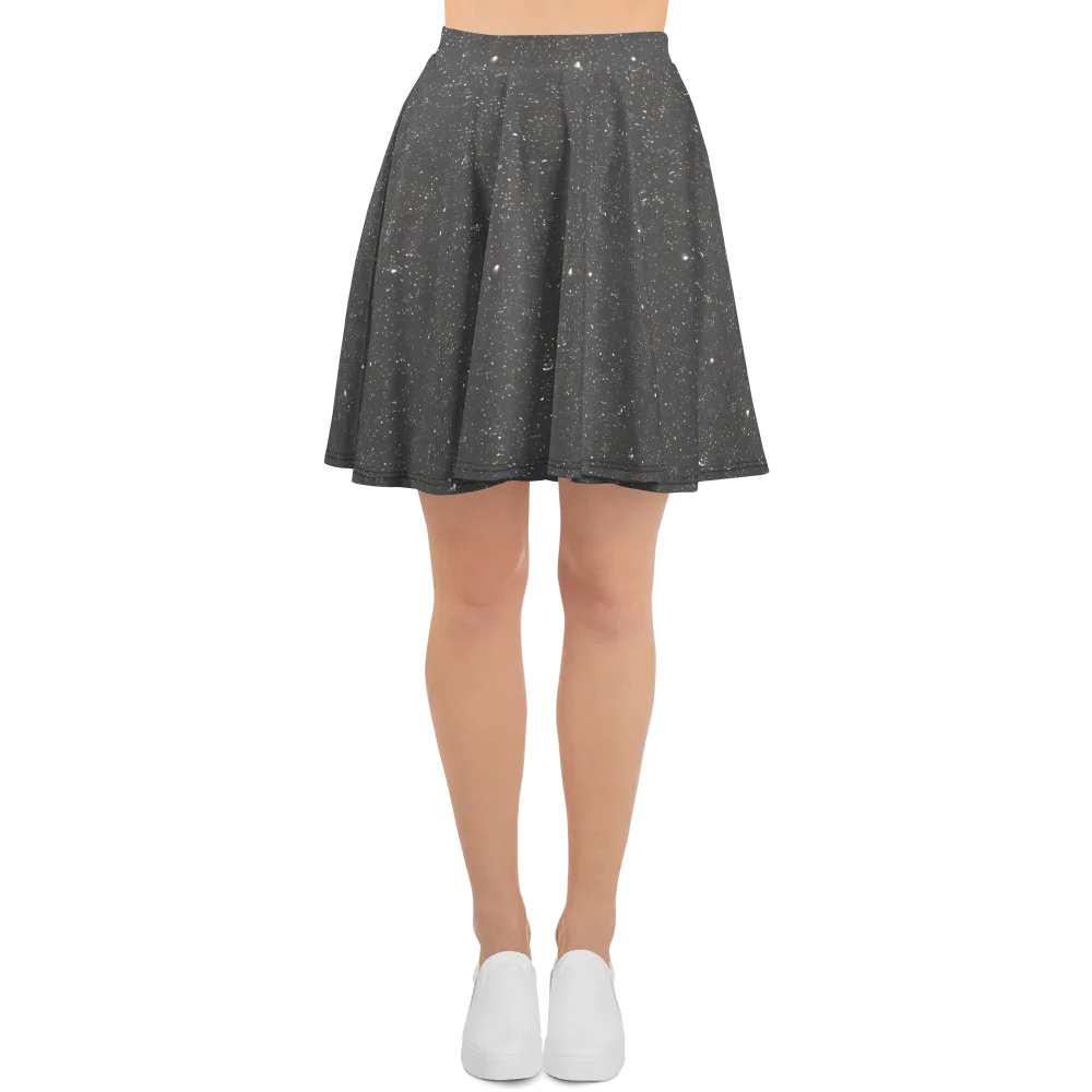 Stardust Slate on Skater Skirt — Front