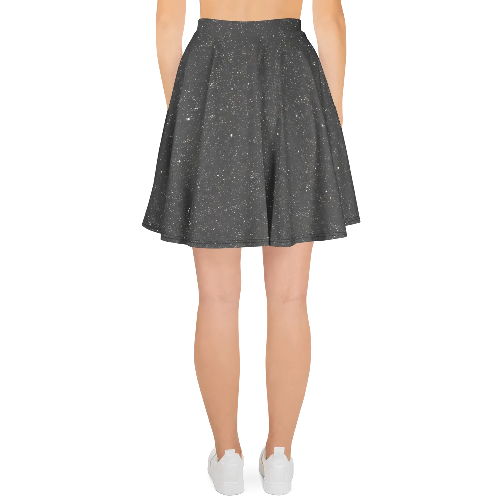 Stardust Slate on Skater Skirt — Back