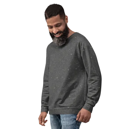 Stardust Slate on a Sweatshirt