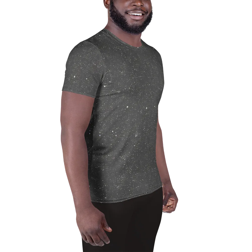 Stardust Slate on Men's Athletic T-Shirt — Right