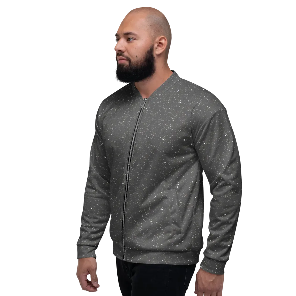 Stardust Slate on Bomber Jacket — Left