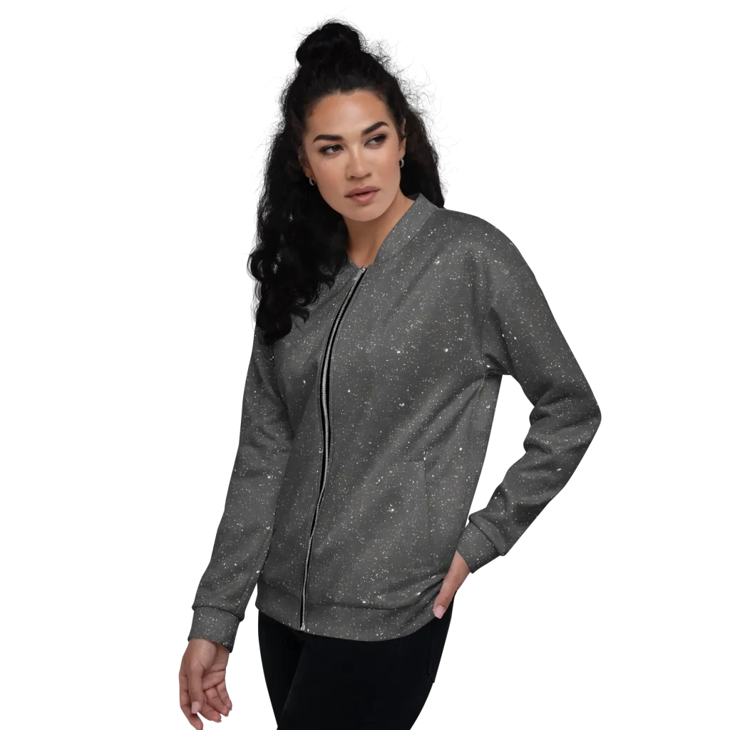 Stardust Slate on Bomber Jacket — Left